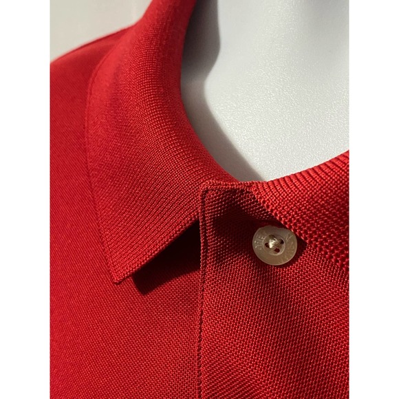Greg Norman Men's Polo Golf Shirt Performance Play Dry 4XL RED - Picture 9 of 10